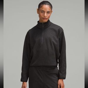 Lululemon Lab Double Knit Jacquard Half Zip
